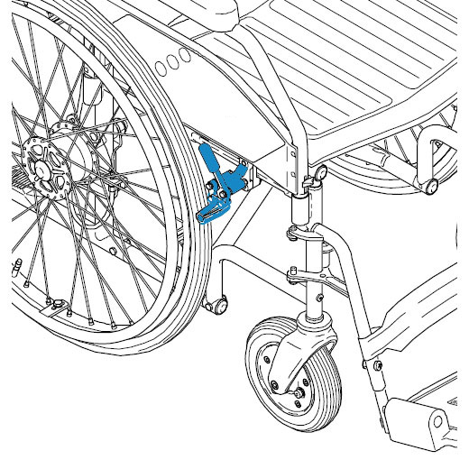 Rohrhalter für Antrieb Rollator, Gehhilfe, Rollstuhl - Universal